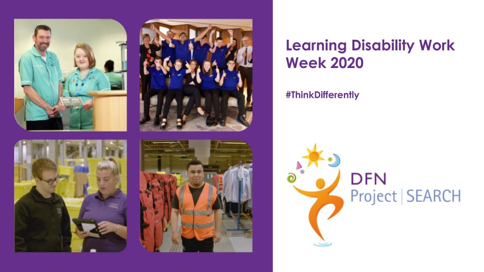 dfnsearch's tweet image. We are thrilled to be supporting @mencap_charity's Learning Disability Work Week! We can't wait to demonstrate what amazing employees people with learning disabilities make and more specifically, the achievements of our Project SEARCH interns. 
#LDWork20 #ThinkDifferently