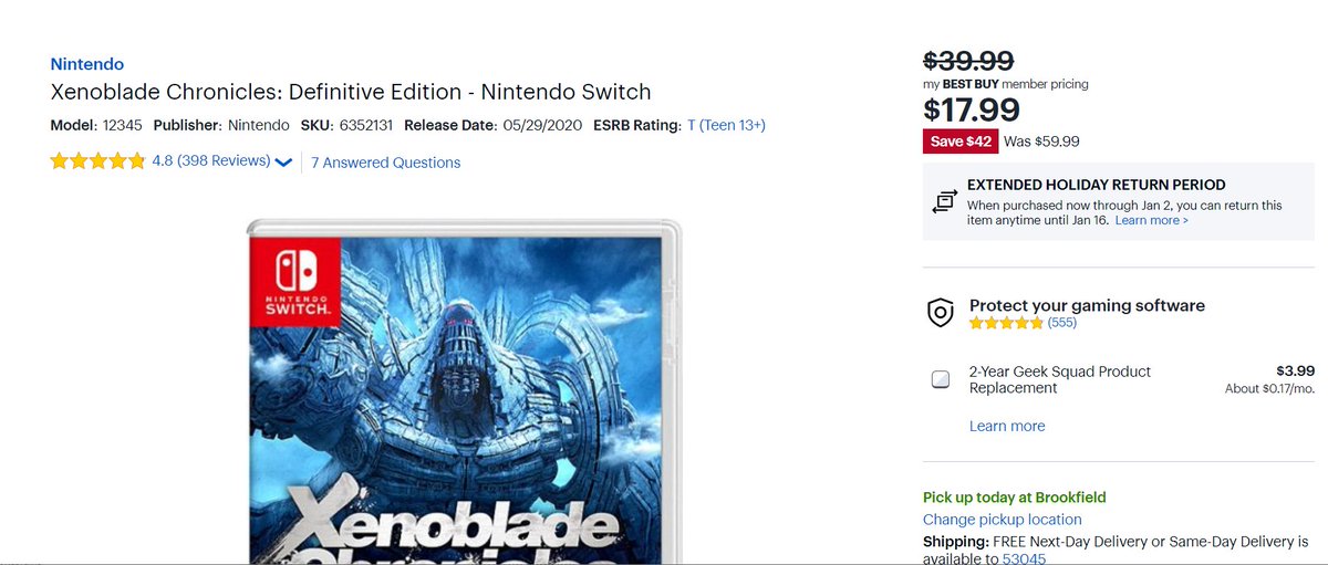 best buy xenoblade definitive