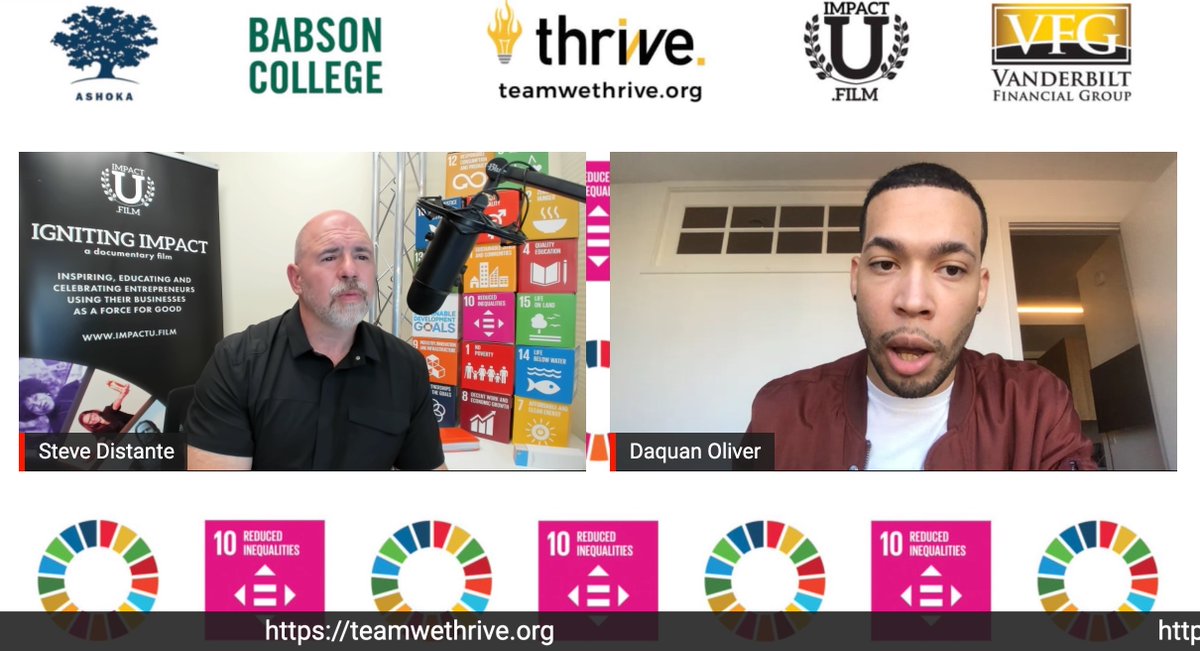 ImpactUteam's tweet photo. Thanks to everyone who watched our live event with @Daquan Oliver of @WeThrive! We hope it left you feeling inspired. #SDG10 https://t.co/kZvnlcHxx1