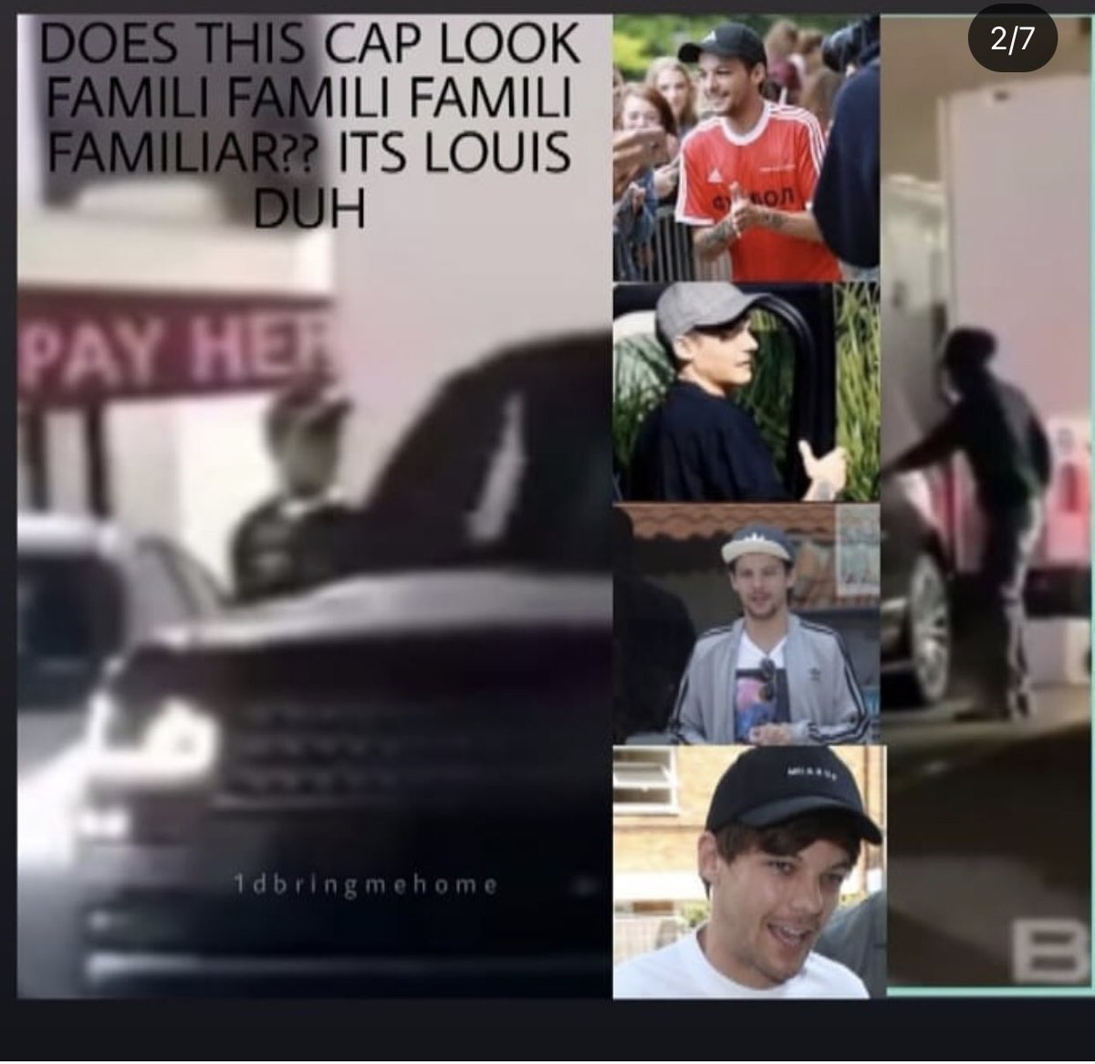 Bueno cuando salió el vídeo del set donde se lo veía a Harry subiendo al auto y del otro lado una persona X haciendo lo mismo. Lo que generó muchas dudas de quien era esa persona si Louis o el asistente. Bueno en insta encontré esto pero no se que tan cierto+