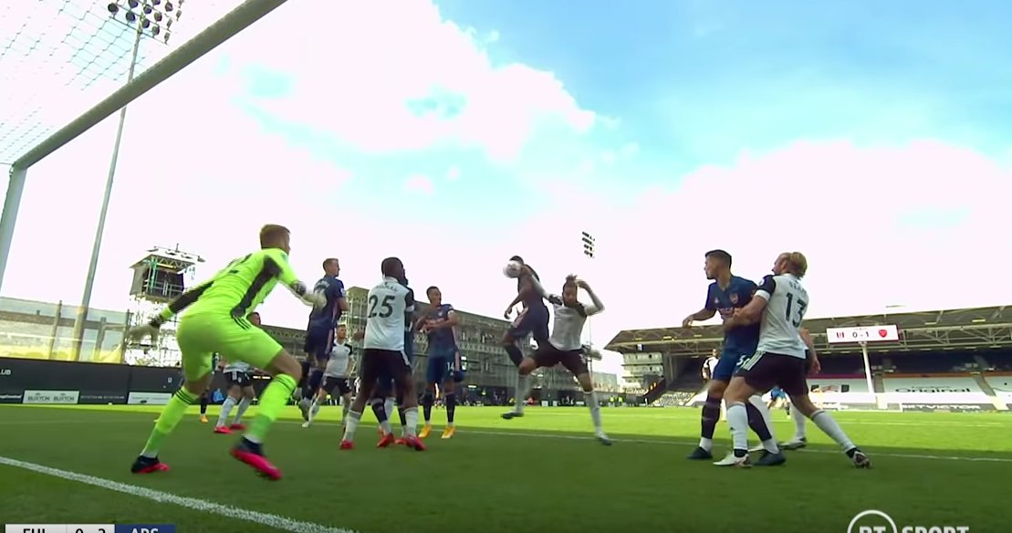 First a reminder that you can now play the ball with the top of your arm after the law changed in the summer. It's why Mane was offside against Everton too. And you can score with it; Gabriel already has for Arsenal against Fulham.