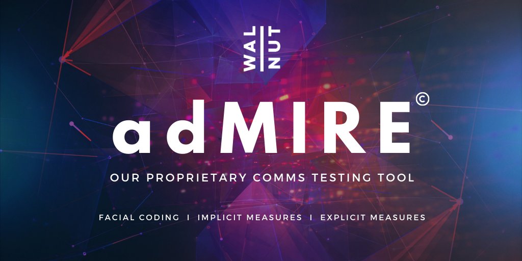 Introducing our enhanced ad testing approach: adMIRE©. Combining facial coding to capture moment-by-moment emotional understanding, implicit measurement to identify potential to persuade desired values and explicit testing to check delivery of key messages hubs.ly/H0zwnp70
