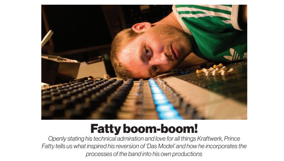 prince_fatty's tweet photo. Spoke to @DJmag  about the Prince Fatty version of Kraftwerk's Das Model. Full interview is out now in November's issue. https://t.co/SuFSwxTN2X