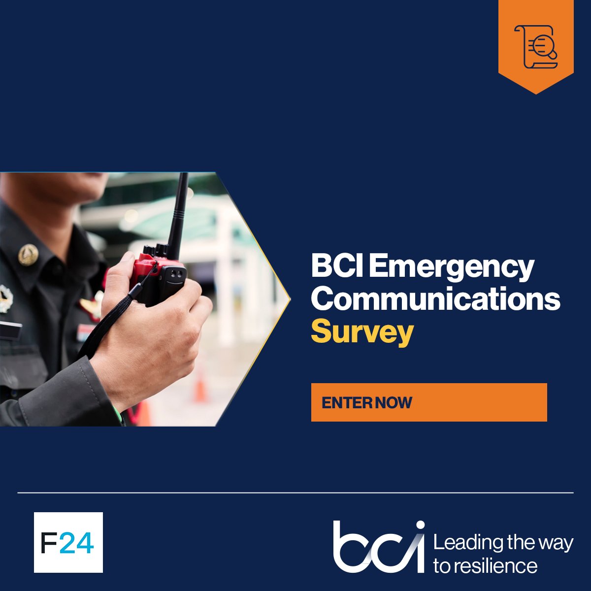 We are delighted to announce the launch of the 2020 BCI Emergency Communications #survey - in partnership with <a href="/F24UKLimited/">F24 UK</a>. Complete the survey to helps us to understand the role of #businesscontinuity teams when communicating in a crisis: surveymonkey.co.uk/r/885DCD6