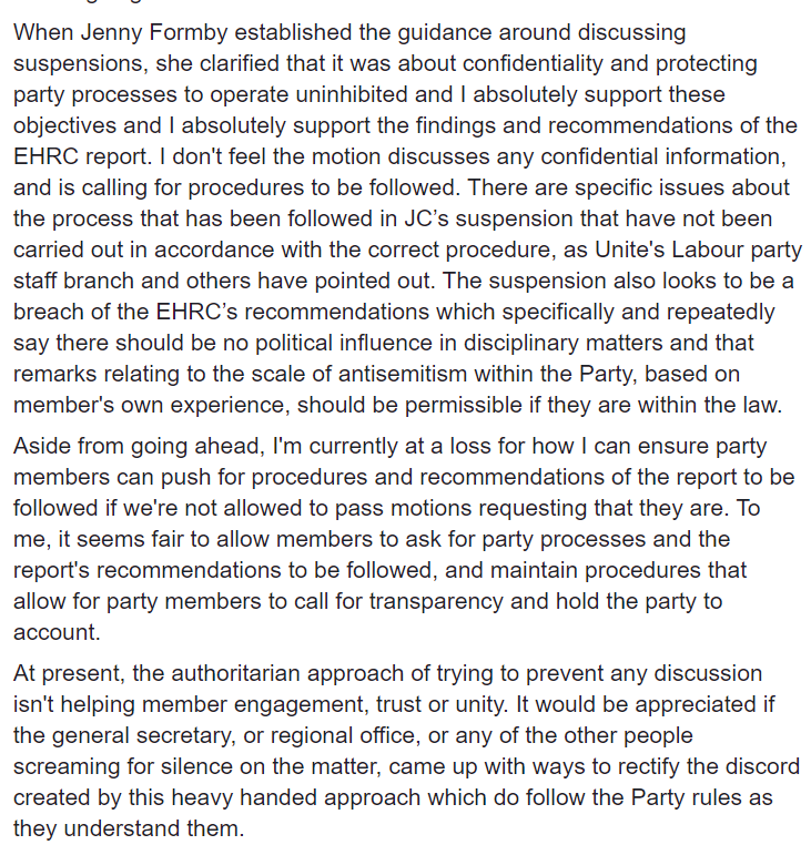 MomentumBristol's tweet photo. The chair of Bristol West has been threatened by Phil Gaskin ,SW regional director, with suspension if they allow a meeting to go-ahead discussing Jeremy's suspension. This contempt for member democracy cannot be simply be ignored. We have attached the chairs statement to explain https://t.co/bm8bEIbV1p