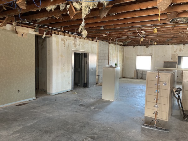 esu4nebraska's tweet photo. Renovation continues at ESU 4 #esu4 - Here are some inside photos - the whole interior will be completely remodeled to fit staff needs. #becourageous https://t.co/J0SwblQ5Az
