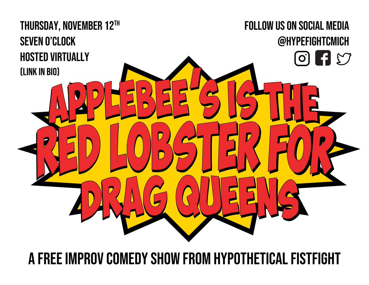 hypefightcmich's tweet photo. We have a show this Thursday, 11/12 at 7 pm EST ‼️ Zoom link: https://t.co/HFd5mLeQ3P Meeeting ID and passcode are in our bio! See you there! 💥 #GETHYPE #HYPEFIGHT https://t.co/02o0giMo9p