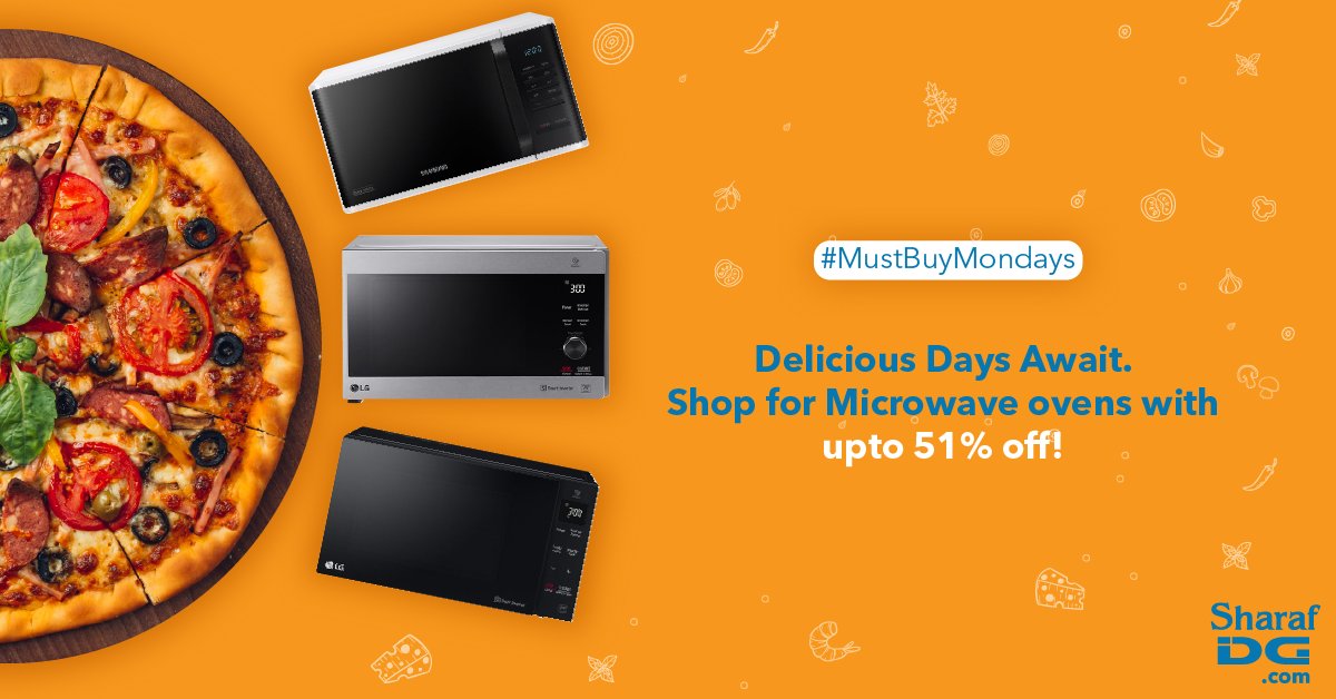 SharafDG's tweet photo. Make the best out of #MustBuyMondays with microwave ovens. Now cook all the delights you crave.
Shop it from Sharaf DG at https://t.co/VvR45fSnY8
#Cook #Foodie #Microwave #MustBuyMondays
#SharafDG #OnlineShopping #Shopping #ElectronicDubai #ElectronicsUAE #Technology #Gadgets https://t.co/cbbPBqtdp2