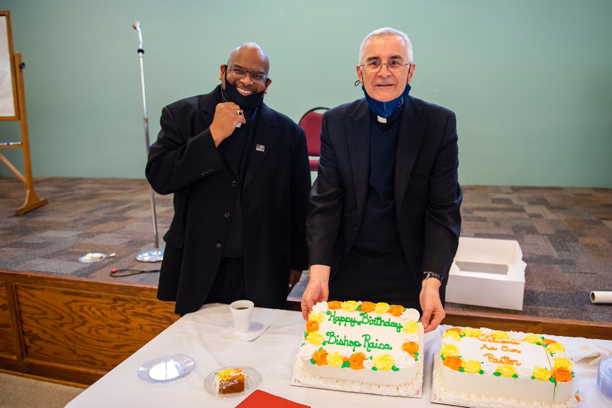 Thanks to Father Vernon Huguley for starting my birthday off right yesterday with his Installation as pastor of St. Peter the Apostle in Hoover and for the lovely birthday cake! A big thank you to the parish community for the kindness shown to me on my birthday. <a href="/bhmcatholic/">Diocese of Birmingham</a>