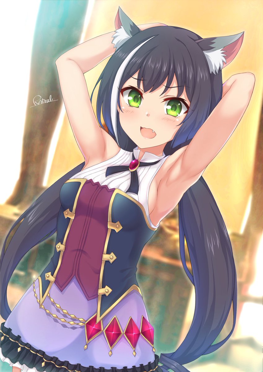 「#いい腋の日
基本の型 」|エルフのラドラルのイラスト