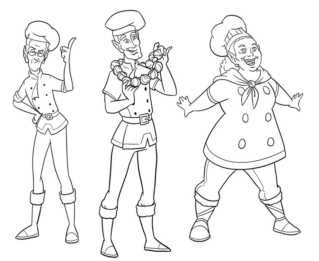 SantaAcademy's tweet photo. I’m running a bit behind today, I’ve definitely got that Monday feeling, 🤯but excited to see the first outline of some of the chefs for the Santa Academy cookbook, 👩‍🍳 can’t wait to see them coloured. #cookbook #kidscook #chefs #christmasfood #christmas2020 https://t.co/cW24LPEDzl