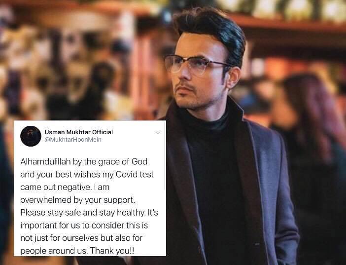 ReviewTurbine's tweet photo. Usman Mukhtar tests negative for #COVID19 and requests everyone to stay safe🤲🏻
#COVID19 #UsmanMukhtar #StaySafe #ReviewTurbine https://t.co/rmmS0FDK6W