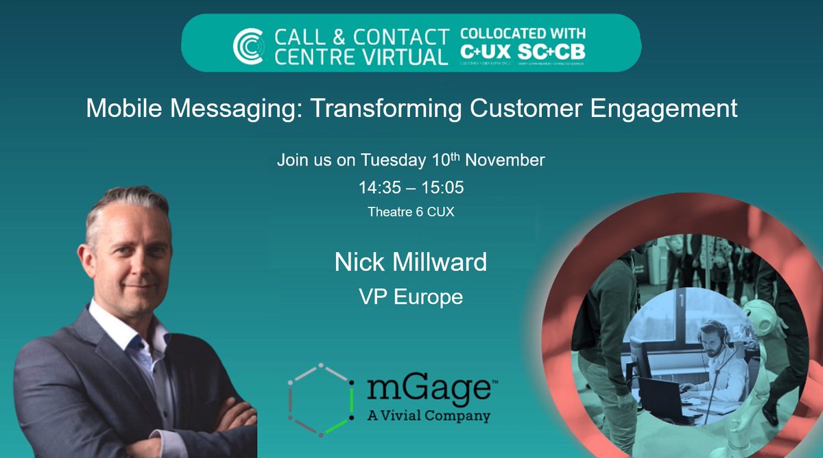 Join me tomorrow at the <a href="/CallCentreEx/">Contact Centre & Customer Experience Expo UK</a> Virtual Expo for a look at how #Mobile #Messaging has transformed customer engagement in 2020. callandcontactcentreexpo.co.uk #CCCVirtual20