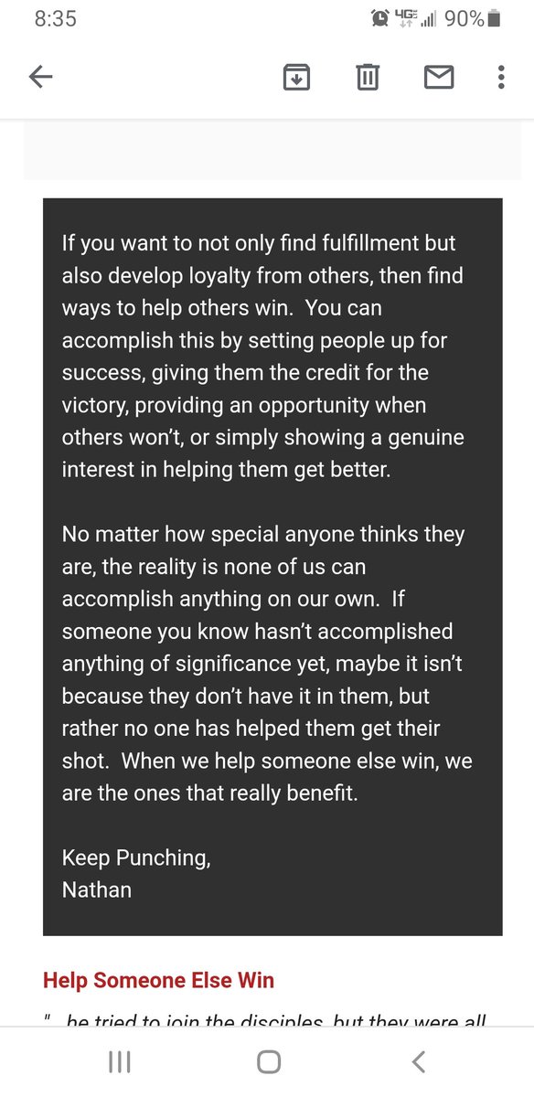 RDuncan_tidefan's tweet photo. This excerpt is from a great leader in business.  Nathan has many irons in the fire but never looses sight of how important his people are.  #68ventures https://t.co/cois4qYypt