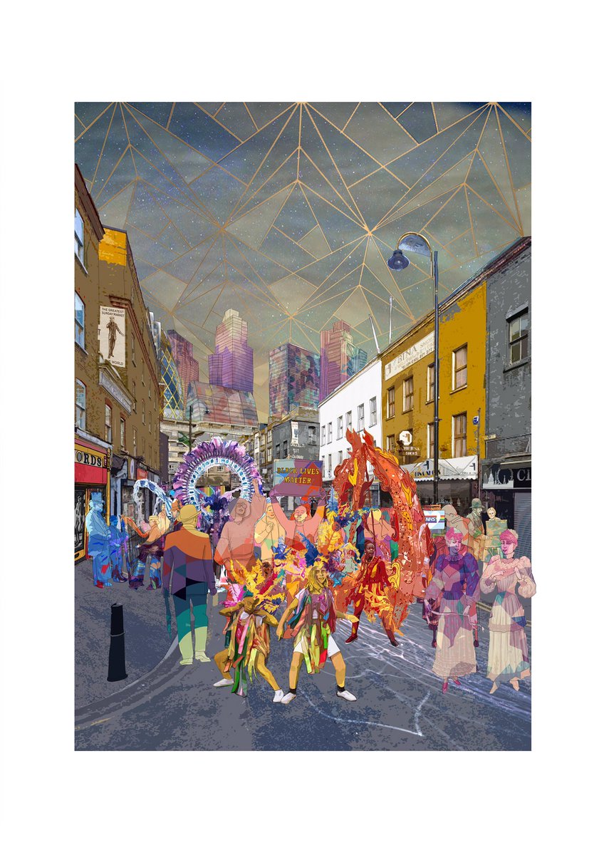 1/3 Markets from Memory. This year’s drawing from Max for <a href="/Article25/">Article 25</a> online drawing auction. Visit the website app.givefundraising.co.uk to bid on this and over 80 other amazing drawings #drawing #auction #charity #markets #architecture