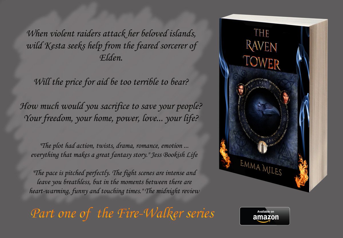 EmmaMilesShadow's tweet photo. When Violent raiders attack her beloved islands, Wild Kesta must seek help from the feared sorcerer of Elden...
#fantasybooks 
#RavenTower
#WritingCommnunity https://t.co/lFOVolSNJG