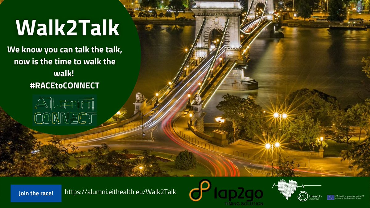 EITalumni's tweet photo. 🤔 Are you tired of online events? Do you miss travelling and networking? 
🗣 Get ready for the Walk2Talk Challenge at the EIT Alumni CONNECT 2020 by @EITHealthAlumni !

Learn more and register 👉 https://t.co/eTWa4W3vyp 

#EITCONNECT #networking #events #eitalumni https://t.co/Qr17BuwKlV