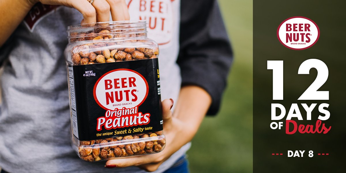 We're bundling up to help you save BIG!

For Day 8 of 12 Days of Deals we're taking 30% OFF different mixes in our Party Size Jars so you, friends, and family can each have a little something extra to snack on this holiday season.

SHOP: beernuts.com/collections/12…