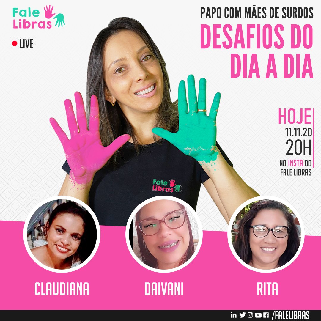 falelibras's tweet photo. ***É HOJE AS 20H***
Papo muito legal com as mamães de surdos.
.
Vocês não podem perder.
Será lá no insta do Fale libras 
.
Siga https://t.co/emQQU7uvuS
Dia: 11/11 (quarta-feira)
Horário: 20h
.
Marquem xs amigxs
#livefalelibras #live #liveinstagram #papocommaesdesurdos #falelibras https://t.co/KoMuv0pmxr
