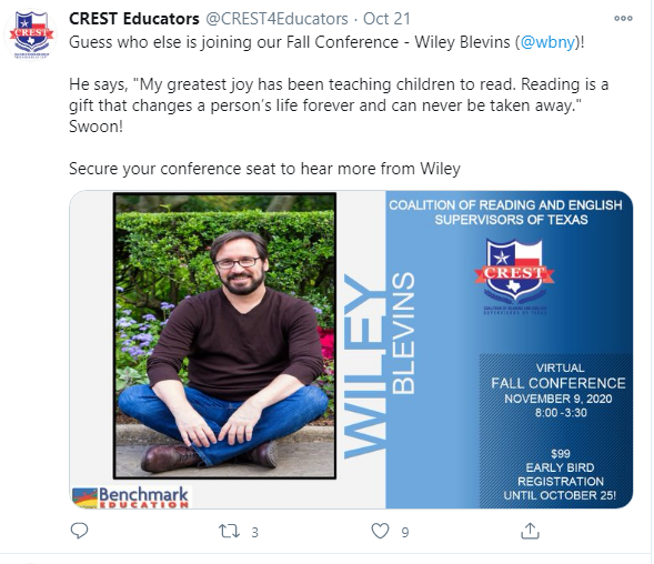 ReneeMunn's tweet photo. @CREST4Educators 
#CRESTeducators

Science of Teaching Reading with Blevins; so excited! https://t.co/HSbB95Zx9r