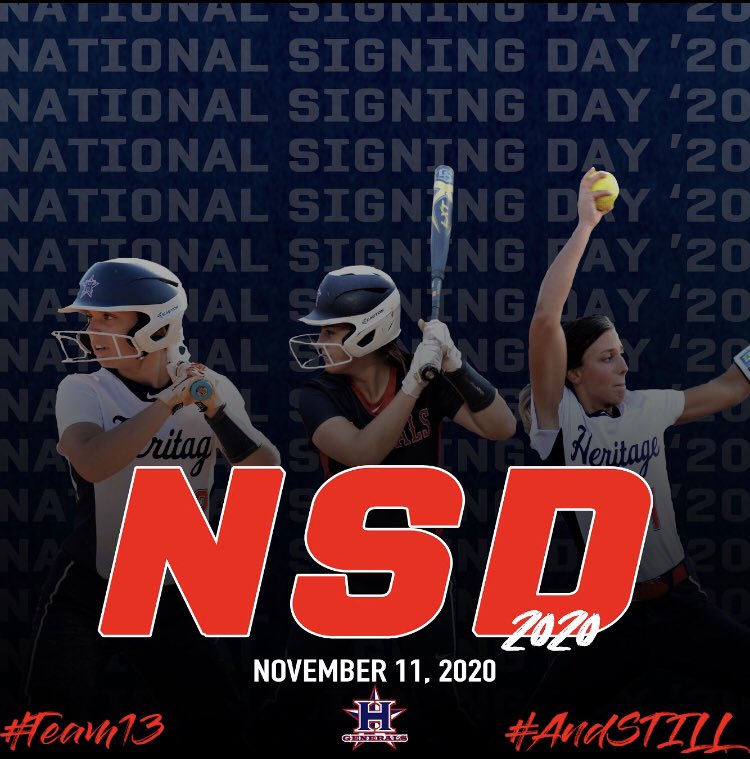 Come out and celebrate these three Generals as they sign college scholarships on Wednesday at 2:00!
#Team13 #AndSTILL