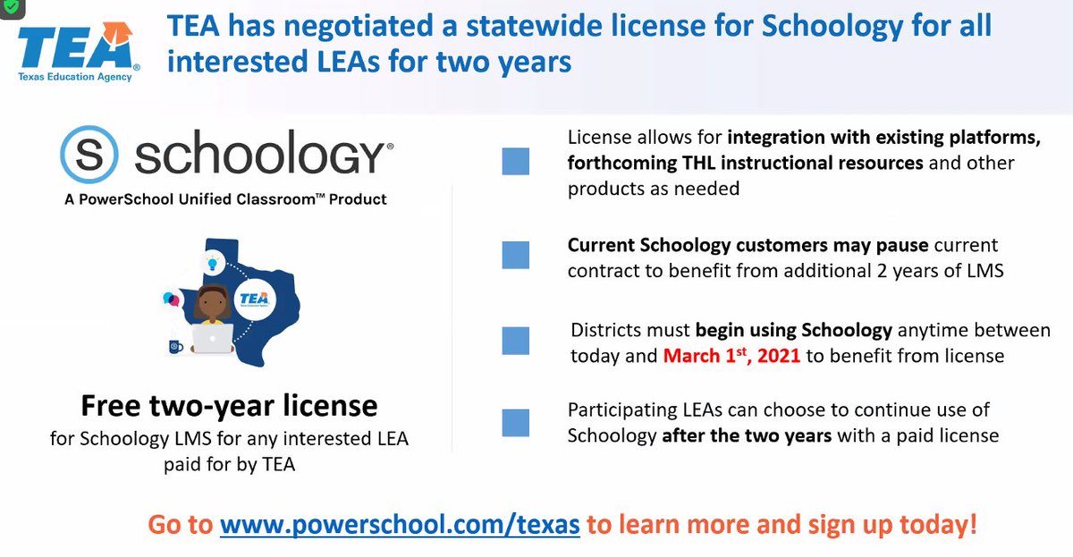 Don't forget that ALL LEAs have access to Schoology!  #CrestEducator