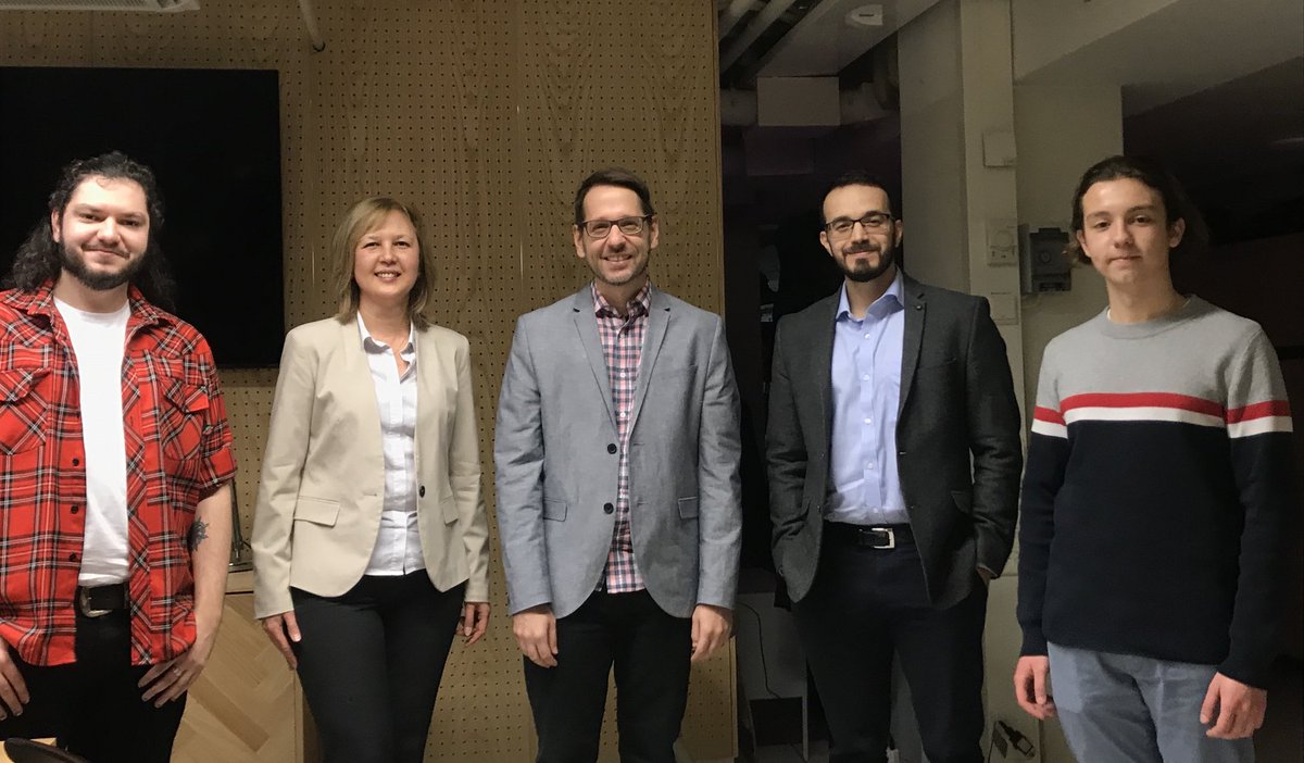 Big thanks to Pedro Camargo (<a href="/CamargoLab/">Pedro Camargo</a>), Adnane Osmane ( <a href="/Adnane_Osmane/">Adnane Osmane</a>) and our active students, Vitaliy and Marcelo, for making the open house video about the BSc programme in Science @BScScienceUH, <a href="/KumpulaScience/">Faculty of Science, University of Helsinki</a> come to life. We spent fantastic time working on it together!