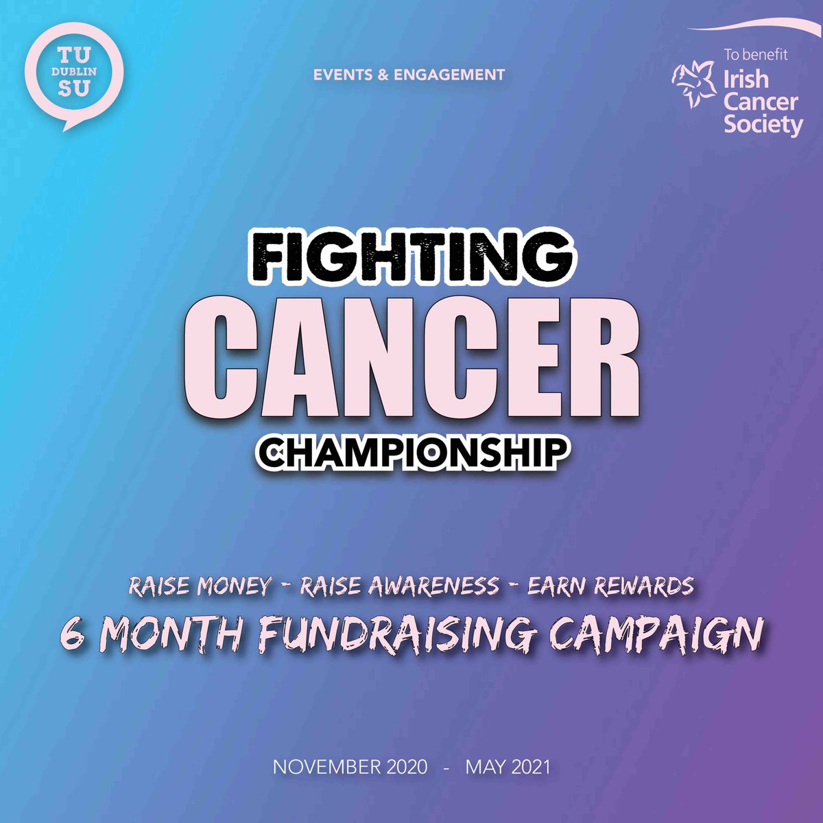 TU Dublin Volunteering (@tudublin_vol) on Twitter photo TU Dublin Student Volunteering is supporting <a href="/tudublinsu/">TU Dublin Students' Union</a> Fighting Cancer Championship - a 6 month campaign where students are challenged to raise as much money for the Irish Cancer Society as possible forms.gle/JfQ8dd5Ta9rGQC… TU Dublin Student Volunteering is supporting <a href="/tudublinsu/">TU Dublin Students' Union</a> Fighting Cancer Championship - a 6 month campaign where students are challenged to raise as much money for the Irish Cancer Society as possible forms.gle/JfQ8dd5Ta9rGQC…