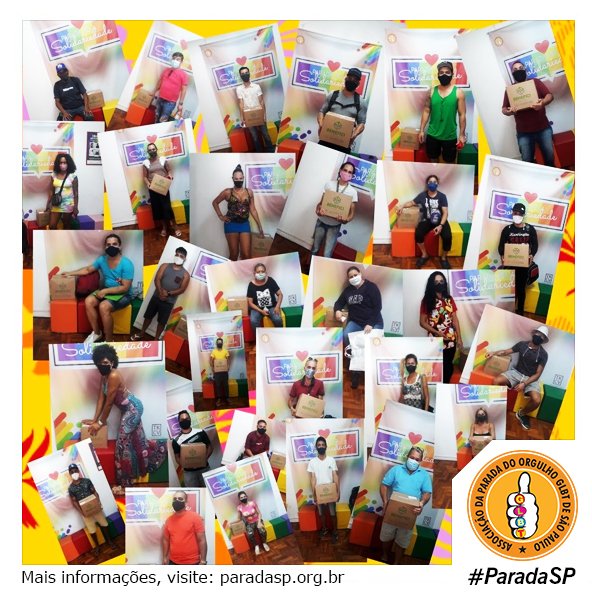 paradasp's tweet photo. #ParadaSolidariedade A pandemia não acabou. Mais um mosaico com algumas fotos de pessoas beneficiadas. Continuem ajudando: https://t.co/UdLQz0tFxd  🏳🌈❤

#pandemia #ajuda #ajudaaoproximo #lgbtbrasil #comunidadelgbt #paradasp https://t.co/5poiR6G2Zo