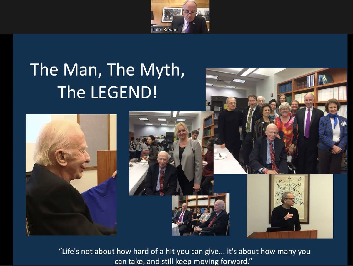 cardiac_fitness's tweet photo. John Holloszy Lecture at #IPE2020 "Life is not about how hard of a hit you can give...it's about how may you can take, and keep moving forward" https://t.co/AcYZgcyPz9