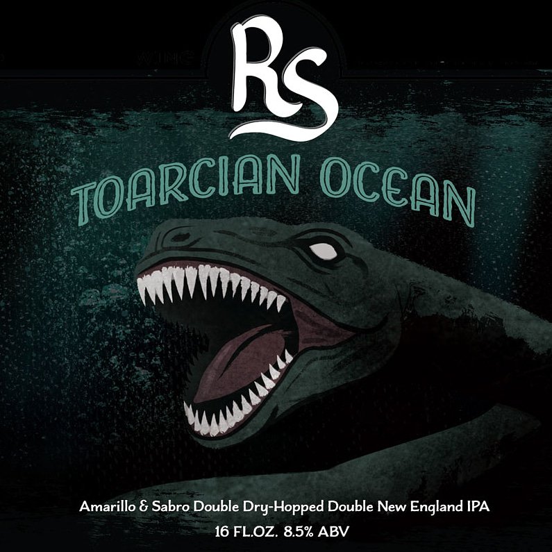 NEW DNEIPA RELEASE: TOARCIAN OCEAN
Amarillo &amp; Sabro Double Dry-Hopped Double New England IPA  8.5%

Starting This Friday the 13th at Canal Place.

We will release this on draft and in 4-pack/16oz. This will also see distribution.