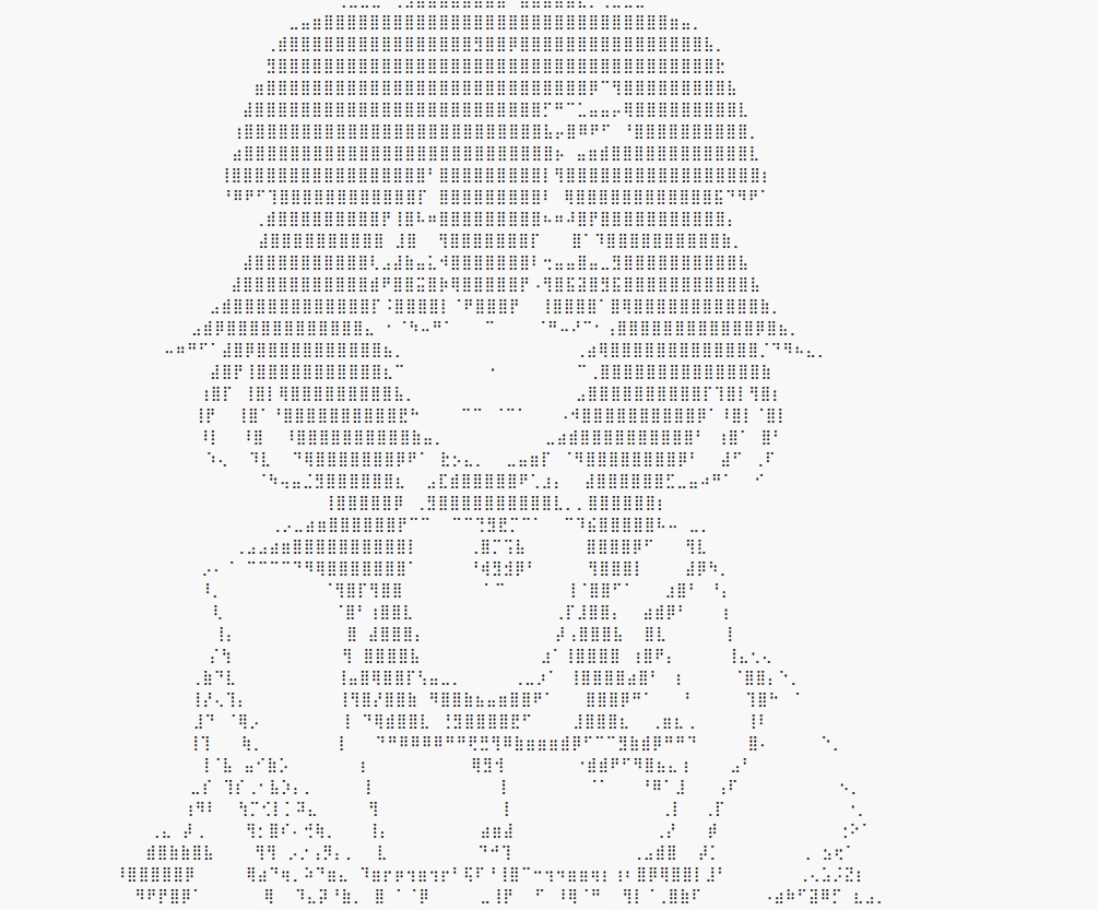 試者使用ascii-art-generator 製作戌神ころね在官方網站的介紹人設的圖