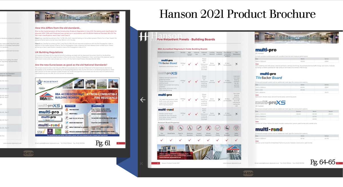 ResistantBoard's tweet image. NEW - Hanson Plywood Brochure 2021.

This brochure contains all the information you need for specifying, including additional information with detailed advice on fire rating. 

Check it out: online.fliphtml5.com/sgaik/zlhw/#p=…

#specify #buildingboards #constructionproducts