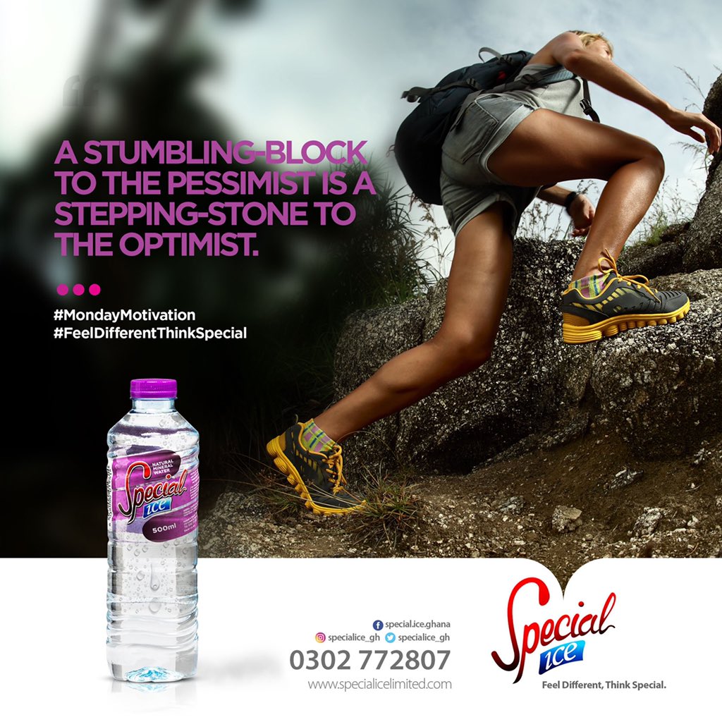 SpecialIce_gh's tweet photo. Happy New Week!
#MondayMotivation
#FeelDifferentThinkSpecial
#SpecialIce
#DrinkSpecialIce https://t.co/1eyvo8iKoZ