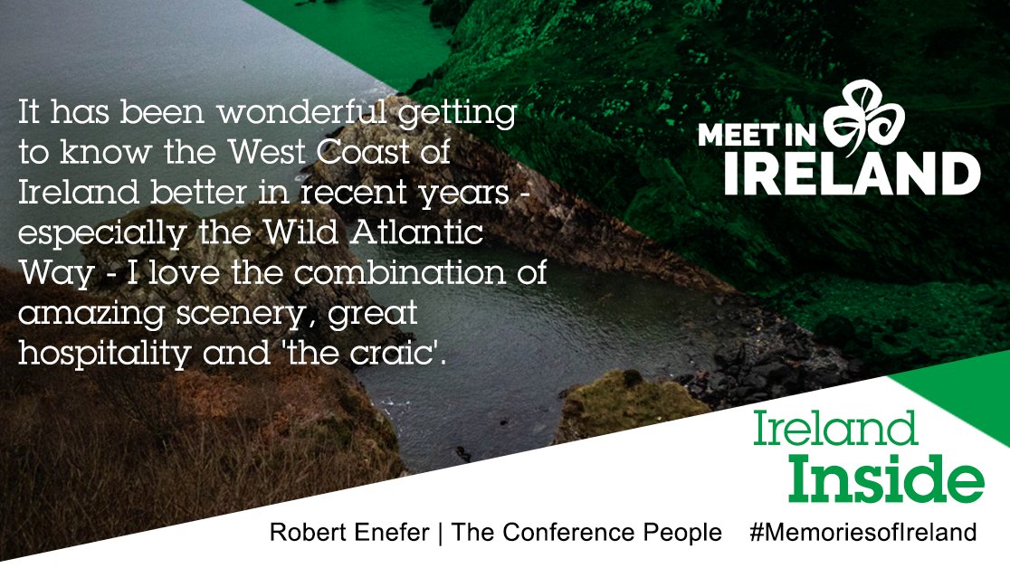 MeetInIreland's tweet image. The @wildatlanticway undoubtedly provides some of the most breath-taking scenery in Ireland, serving as an amazing backdrop for MICE events. We couldn’t agree more with @Robertenefer from @confpeople! #MemoriesofIreland #IrelandInside #UKEventprofs