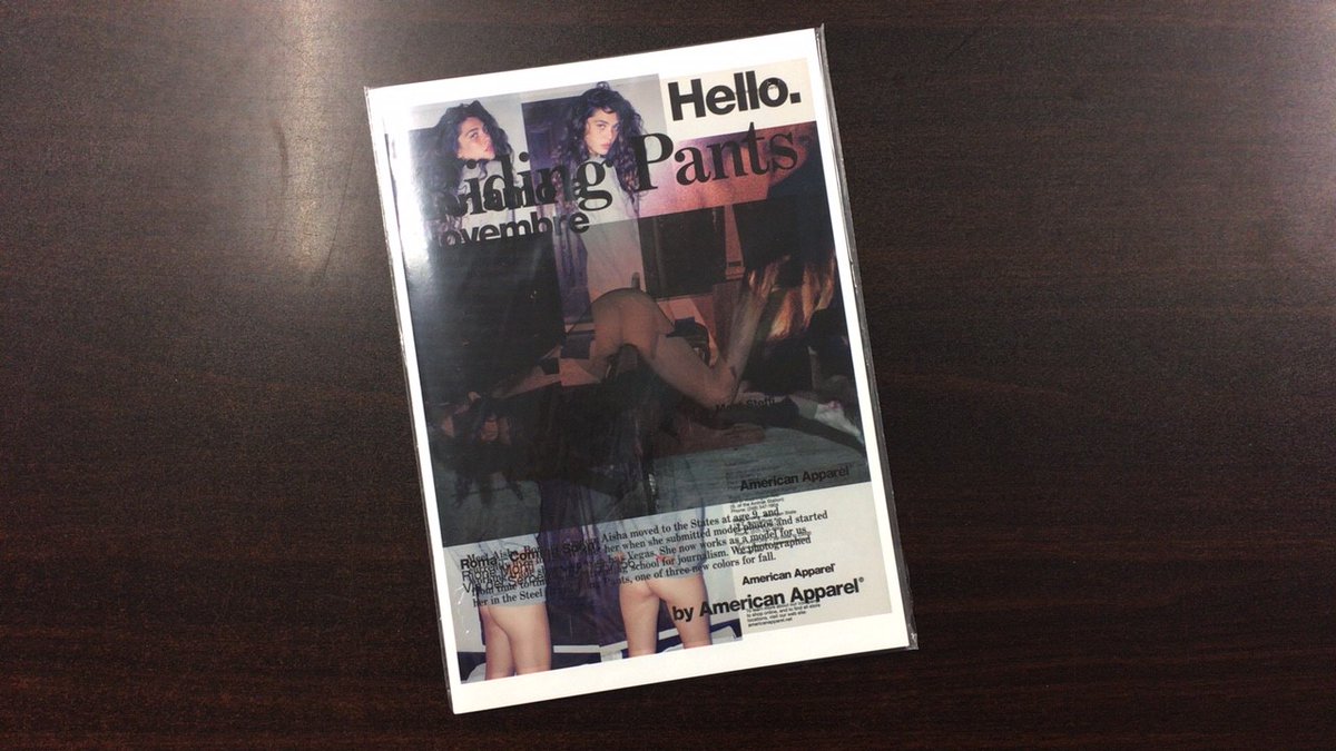 O Xrhsths 青山ブックセンター本店 Sto Twitter Jurgen Maelfeyt American Apparel Ads 入荷しました 一時期日本でも アメアパ の名で人気を博したファッションブランド アメリカンアパレル ブランドが出した過去の広告で 問題になったものをつなぎ合わせた