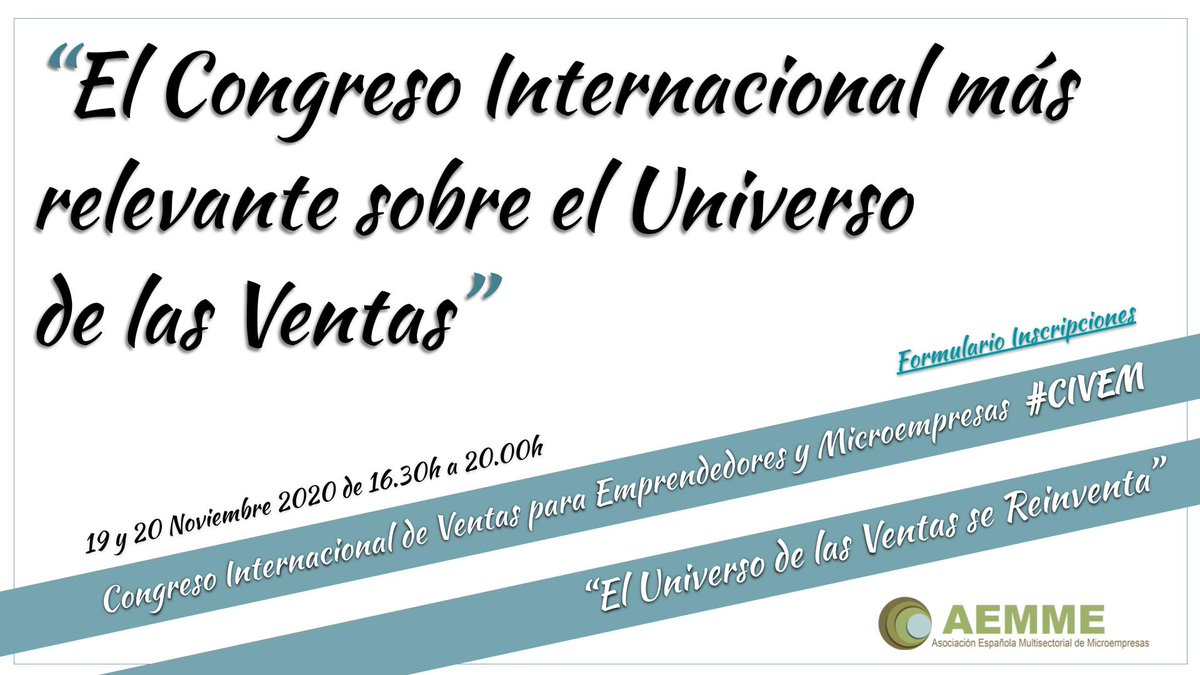 #CIVEM: Para Emprender con éxito y lograr vivir de tu emprendimiento no es esencial contar con capital financiero, hay otros recursos que son aún más vitales../... vía <a href="/carolinasmm/">Carolina San Miguel</a> 

Web bit.ly/WebCIVEM
Inscripciones bit.ly/FormularioCIVEM

#AEMMEVirtual #Microempresas