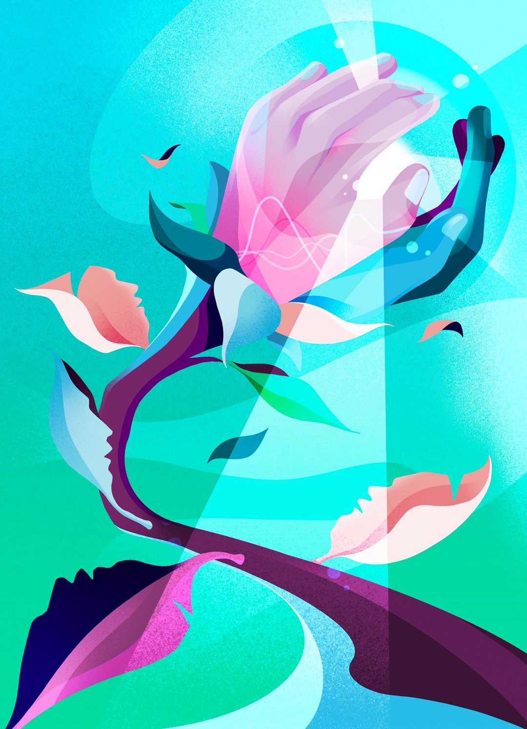 Procreate A Twitter Olliehirst Is An Incredible Illustrator Working In Editorial His Strong Works Are Inspired By The Human Body And Science And We Love His Sense Of Colour Procreate T Co Pfyughtfqe