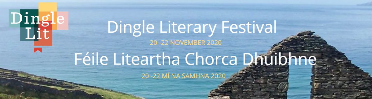 Beidh #DingleLit ar siúl i gceann cúpla ló idir an 20ú - 22ú Samhain i mbliana 'gus tháimid ag tnúth go mór leis!

Dingle Lit is back in a few days from the 20th - 22nd November. See you online? Here are all of our events: dinglelit.ie/author-events-…