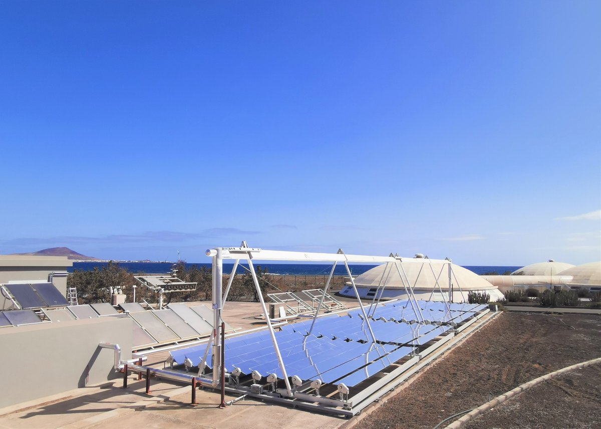 ITCCANARIAS's tweet photo. Desde el ITC se lleva a cabo el ensayo de sistemas de #ConcentraciónSolar como una alternativa sostenible capaz de reducir el uso de combustible convencional en el #SectorIndustrial 👉 https://t.co/sNVcbPLI9K
#sostenibilidad #EnergíasRenovables #SOLATOM #ACLIEMAC https://t.co/vGx42xN2r4
