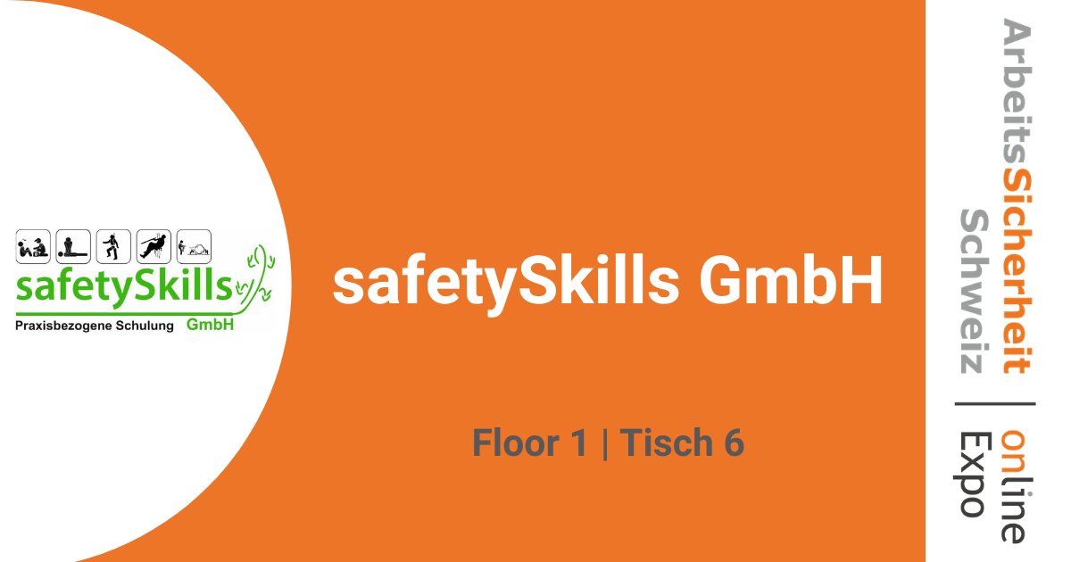 +++ Aussteller: safetySkills +++

Auf der Online Expo finden Sie den Aussteller: Floor 1 I Tisch 6

Mehr Informationen zum Aussteller erhalten Sie hier: ow.ly/1q4f50CefDd

Die Teilnahme ist kostenlos!

#ArbeitsSicherheitSchweiz #Arbeitsschutz #Arbeitssicherheit #BGM #PSA