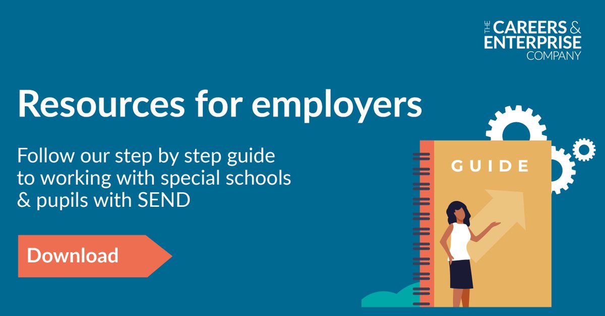 CareerEnt's tweet photo. Today we launch our new resources for Employers and Enterprise Advisers working with students with special educational needs and disabilities. 

Visit for support and information about the process of working with SEND students and special schools. https://t.co/yFJ5pvZolZ https://t.co/Q4Co54xOBJ