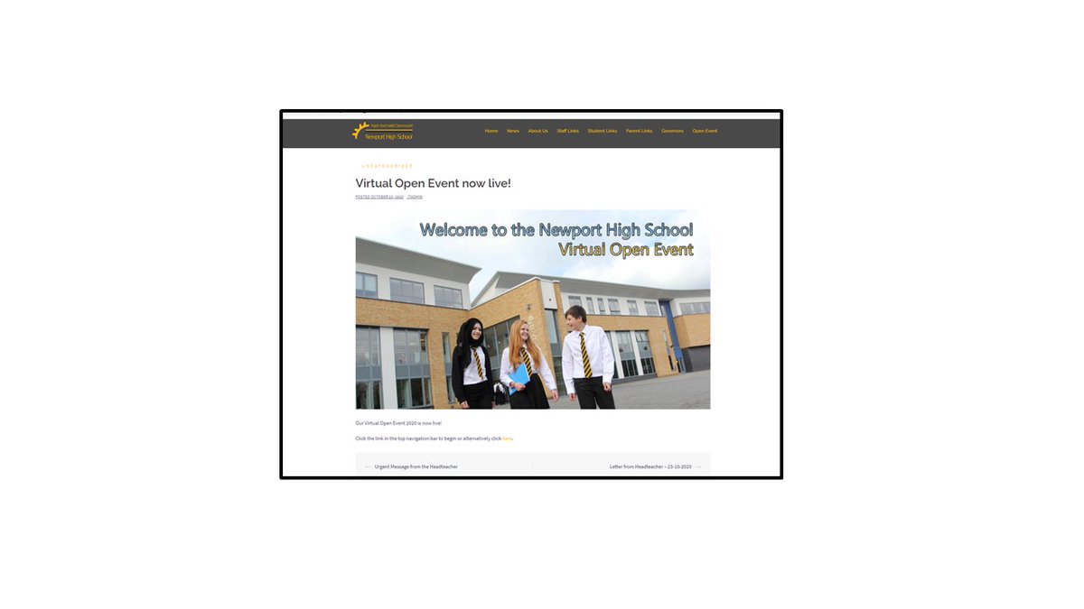 Newport High have a fantastic virtual Open Event that can be accessed by parents here: newporthigh.co.uk/?p=9688 A great way to find out about transition to Newport High for our families. <a href="/NewportH/">Newport High School</a> <a href="/Yr7NewportHigh/">Mrs Jo Allman</a> <a href="/PassmoreJoy/">Joy Passmore❤️</a> <a href="/MpsJuniors/">Millbrook Juniors</a> <a href="/LindsWatkins/">Mrs Lindsey Watkins</a> @MrsPaynee0