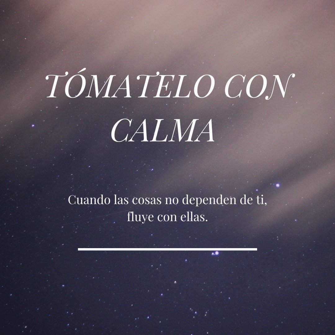 PortilloVan's tweet photo. Tómatelo con calma.

Cuando en el día a día nos encontramos con situaciones que no dependen de nosotras, siempre me repito a mi misma eso: "Tómatelo con calma. Fluye". 
Así que fluye, anda, fluye.

#empleabilidad #dafo #autoconocimiento #adaptacion #tomateloconcalma https://t.co/tVxTNV1SB2