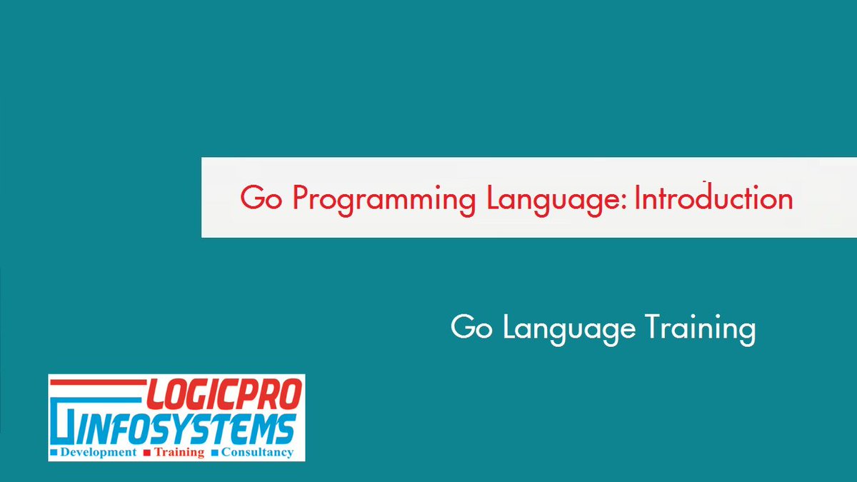 LogicProInfoSys's tweet image. youtube.com/watch?v=BcnLpW…
 In this video, an introduction to Go programming language, its advantages and application areas have been discussed.
#Golang #learntocode #Training #softwaredevelopment #Kubernetes #CloudComputing #goprogramming #Lucknow
