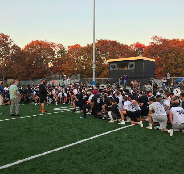 Great job by  <a href="/JG_Athletics/">John Glenn Athletics</a>  <a href="/CoachLauri/">Greg Lauri</a> @CoachFasciani <a href="/suffolkPALs/">Suffolk County PAL</a> <a href="/SuffolkPAl/">Suffolk Pal</a> <a href="/LIBLITZ/">LI BLITZ</a> the coaches from Sachem East and North for putting together a great event to showcase the great athletes we have in Suffolk County. <a href="/sachemnorthFB/">Sachem North Football</a> <a href="/SachemEastFBall/">Sachem East Football</a>  <a href="/SuffolkCoaches/">Suffolk County Football Coaches Association</a> #arrowup