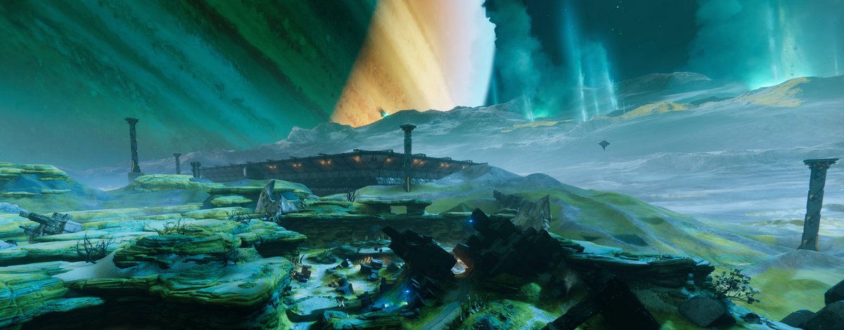I love this vista from the top of the Pyramidion on IO.
