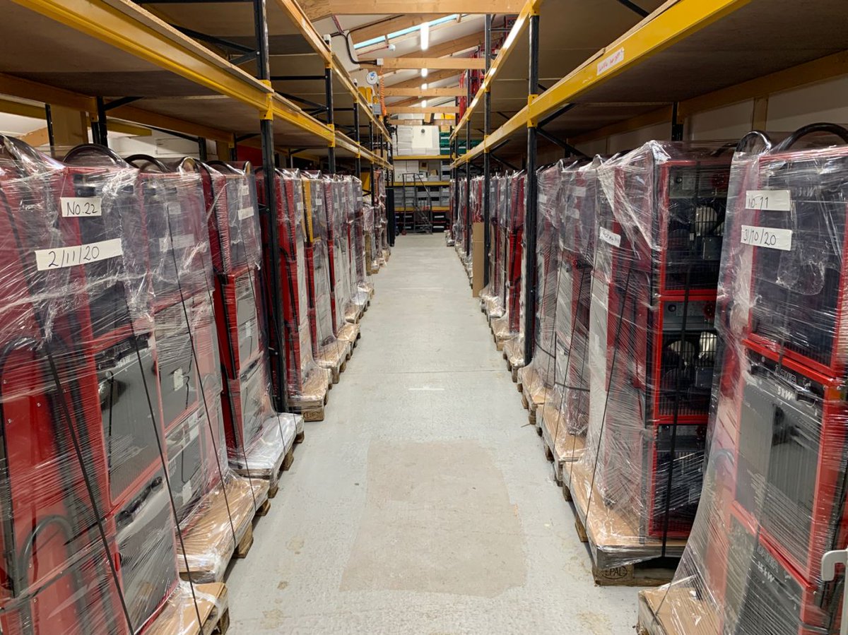 HeatLoadCoUk's tweet image. We&apos;ve been very busy over the past 2 weeks preparing 6.2MWs of 15KW #HeatLoad units, 1.5MWs of 2KW Rack Mounted #ServerEmulators, over 100 Temporary 250A PDUs and 7.5KMs of 3-Phase cabling.

This will be heading out to Germany later this week to test a hyperscale #DataCentre.