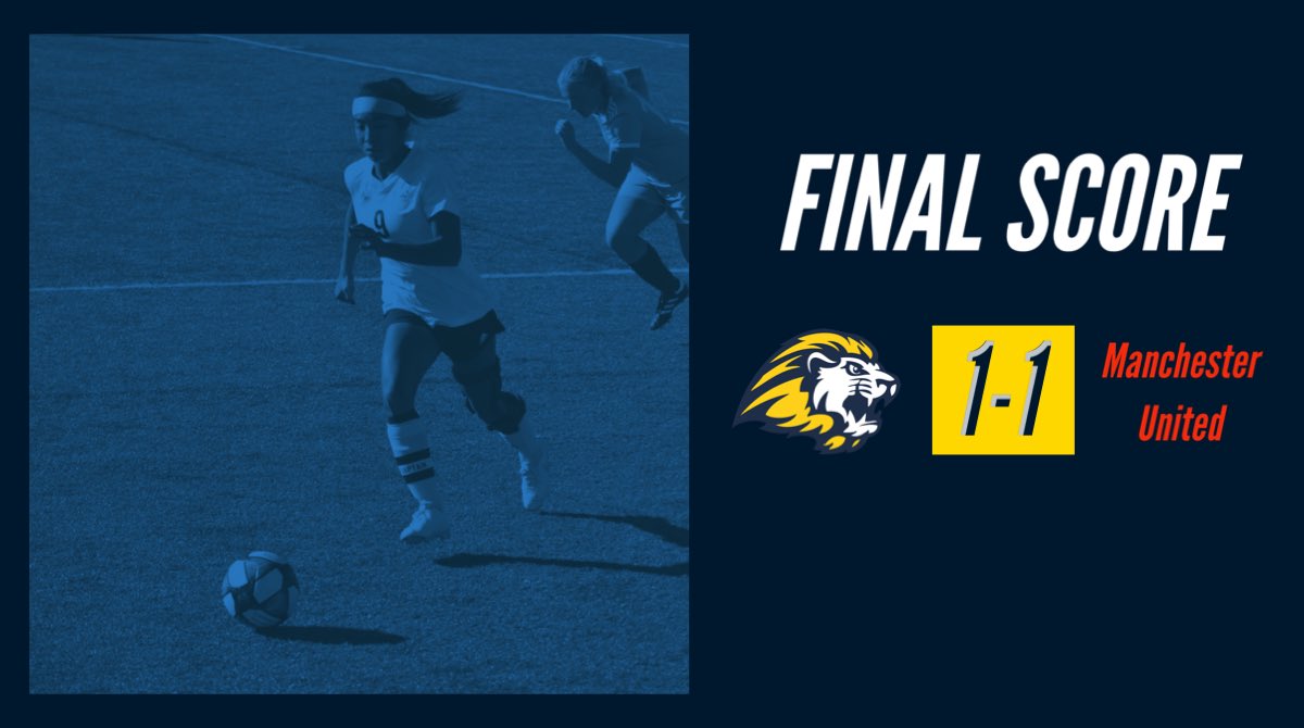 Bummed we did not pick up all 3 points, but we earned an important point which guarantees a playoff berth! Goal by freshman Jessica Moreno! One two more regular season games left! #beroyal #playfast