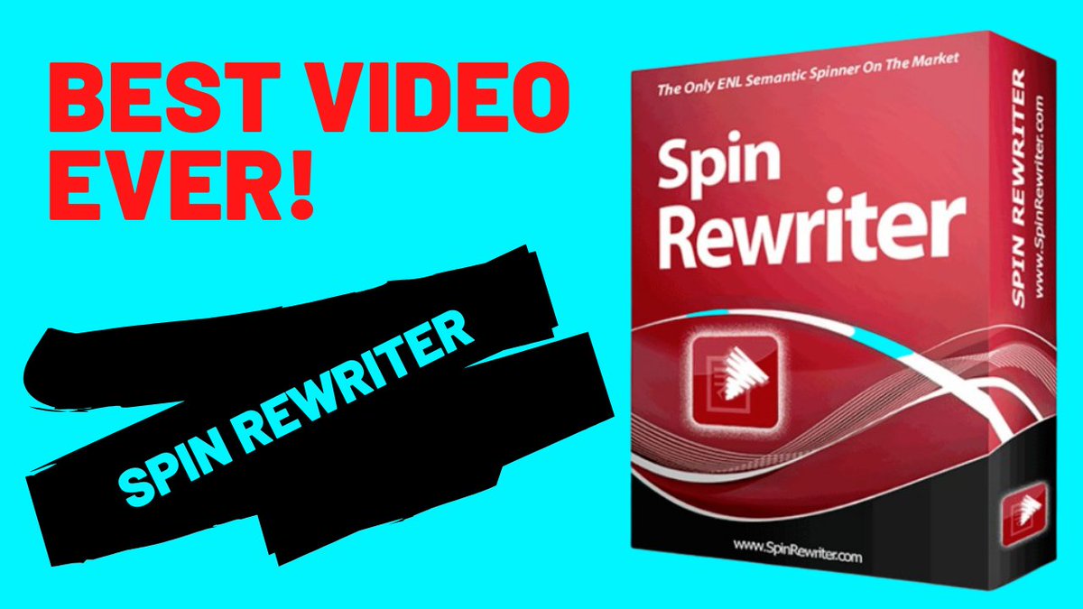 IF YOU DO ANY FORM OF MARKETING, STOP WHAT YOU'RE DOING RIGHT NOW! I MEAN IT! GO HERE: sites.google.com/view/spin-rewr…

#spinrewriter #marketing #affiliatemarketing #articles #content #affiliate #affiliatemarketingtraining